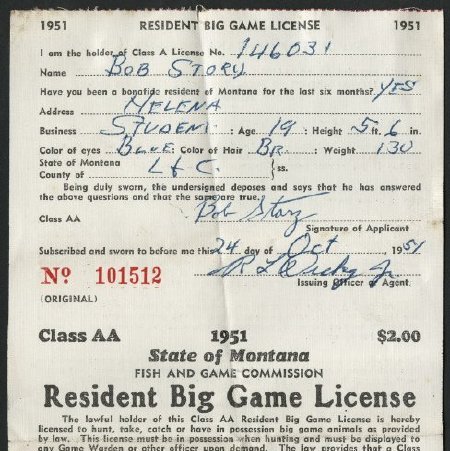 License, Sporting                       
