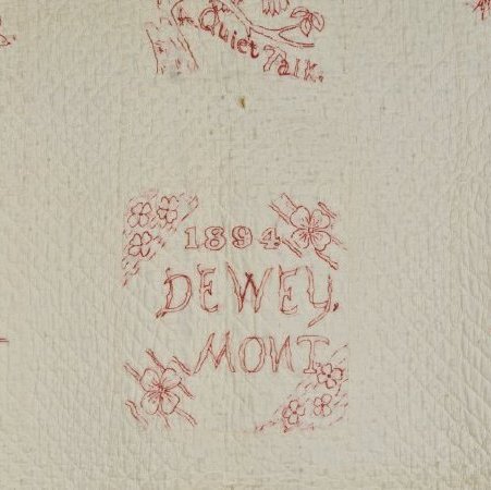 Embroidered Quilt (detail), X1964.12.03