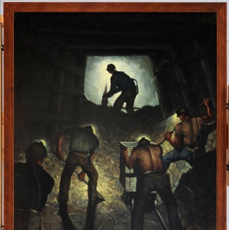 Painting, Miners in the Stope, X1966.21.10
