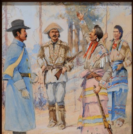 Surrender of Chief Joseph, watercolor, 2016.01.02 (study)