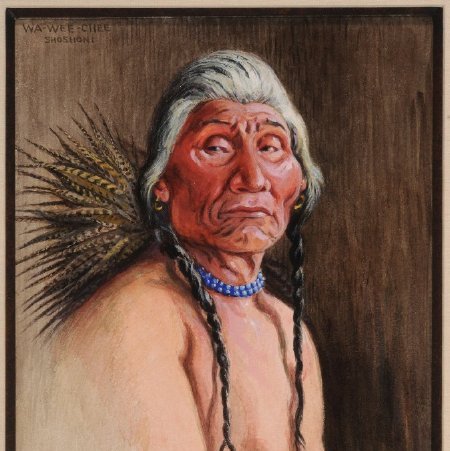 Painting, Wa Wee Chee, Shoshoni, 2016.71.40 (front)