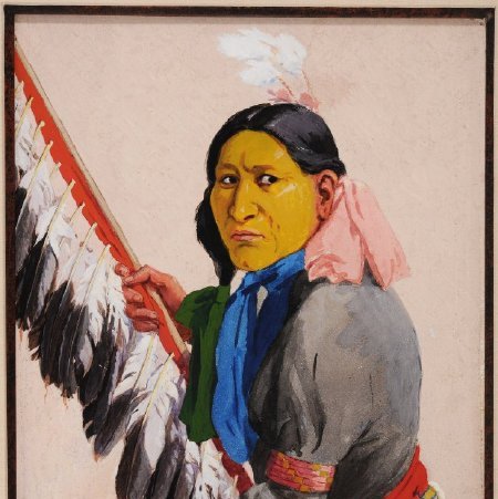 Painting, Charge Alone, Dak. Sioux, 2016.71.05 (front)