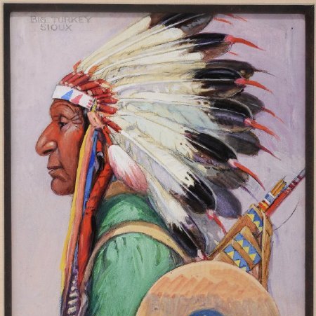 Painting, Big Turkey Sioux, 2016.71.01 (front)