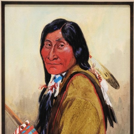 Painting, White Grass, Blackfeet, 2016.71.15 (front)