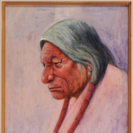 Painting, Eagle Head Arapaho, 2016.71.39 (front)