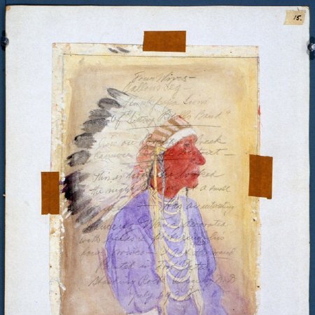 Painting, Callous Leg, Hunkpapa Sioux, 2003.85.02 (back)