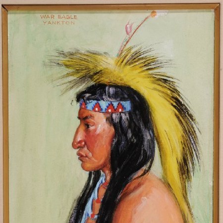 Painting, War Eagle, Yankton, 2016.71.46 (front)