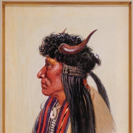 Painting, Bear Killer, Arapaho, 2016.71.37 (front)