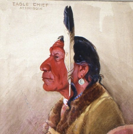 Painting, Eagle Chief, Assinboin, 2003.85.05 (front)