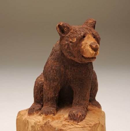 Carving, Seated Bear, 1977.33.07