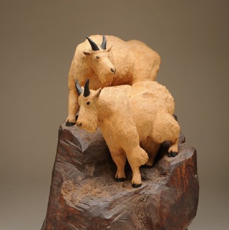 Carving, Goats, 2000.15.868 (front)