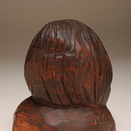 Carving, Untitled (Bust of Smiling Indian),1978.06.01, (back)
