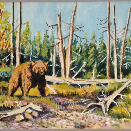 Painting, Untitled (Brown Bear), X1975.24.67
