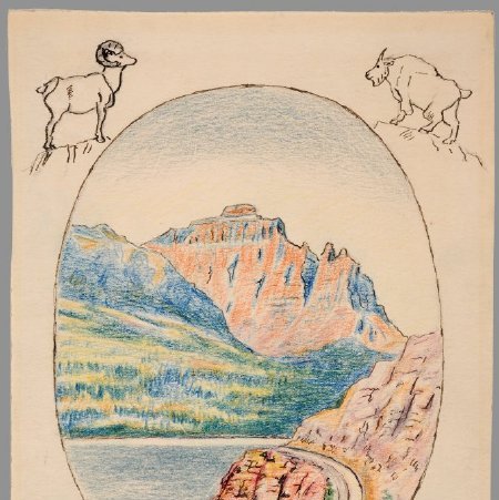Drawing, Untitled (Upper St. Mary Lake), X1975.24.02