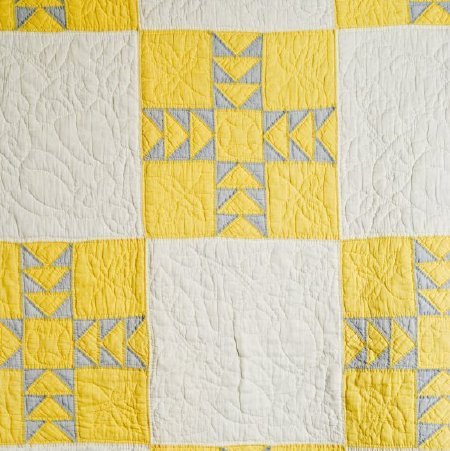 Hand-pieced Quilt - Flying Geese (detail), 1990.41.01